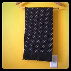 J Crew silk scarf in polka dots